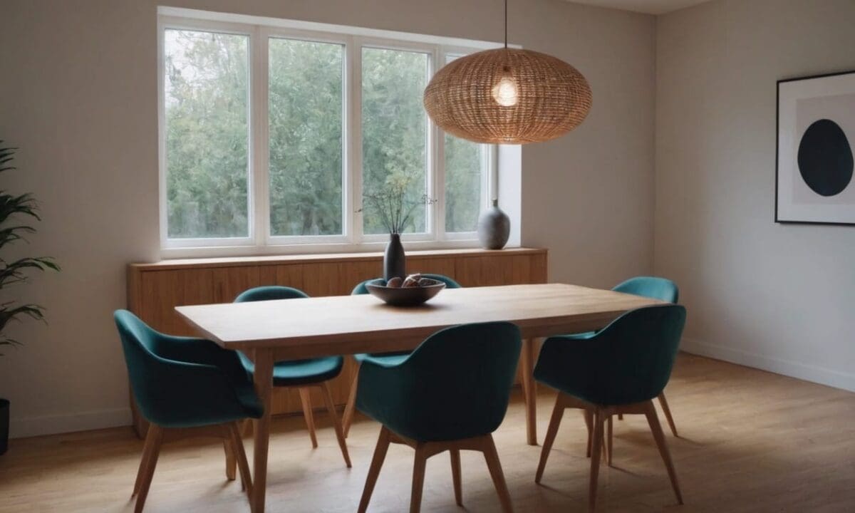 7. Mesa de jantar pequena proporciona praticidade no transporte