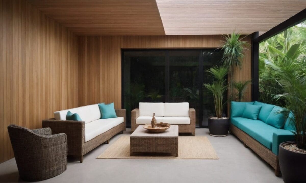 9. A decoração tropical proporciona personalização fácil