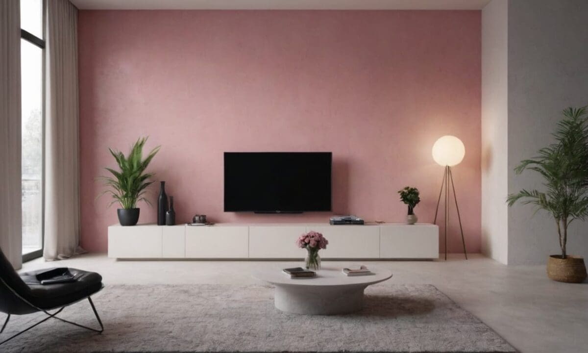 9. Cimento queimado rosa proporciona adaptabilidade a reformas