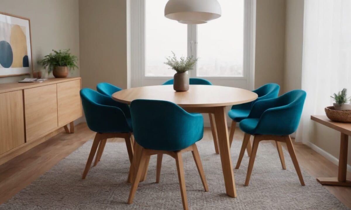9. Mesa de jantar pequena proporciona personalização