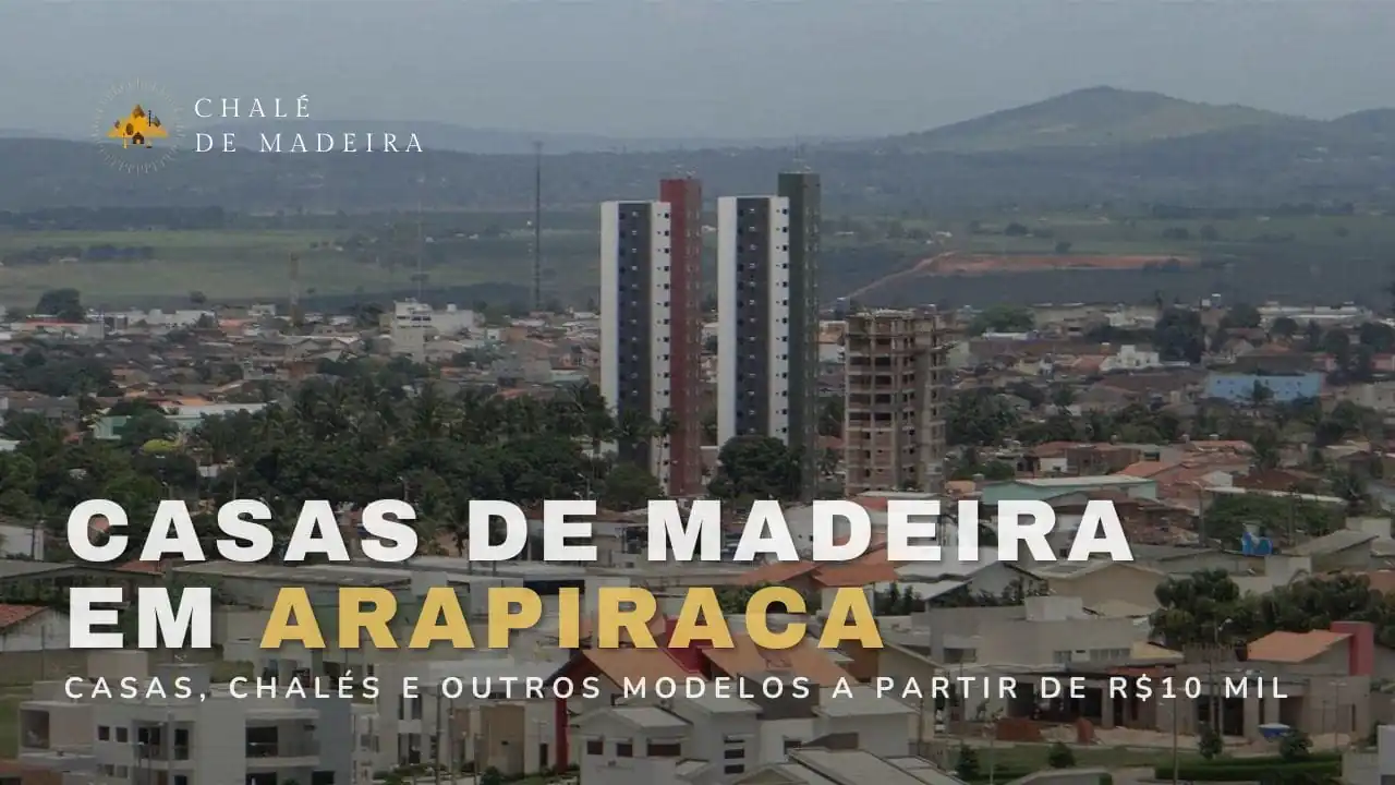 Casas de madeira em Arapiraca (AL) a partir de R$10 mil