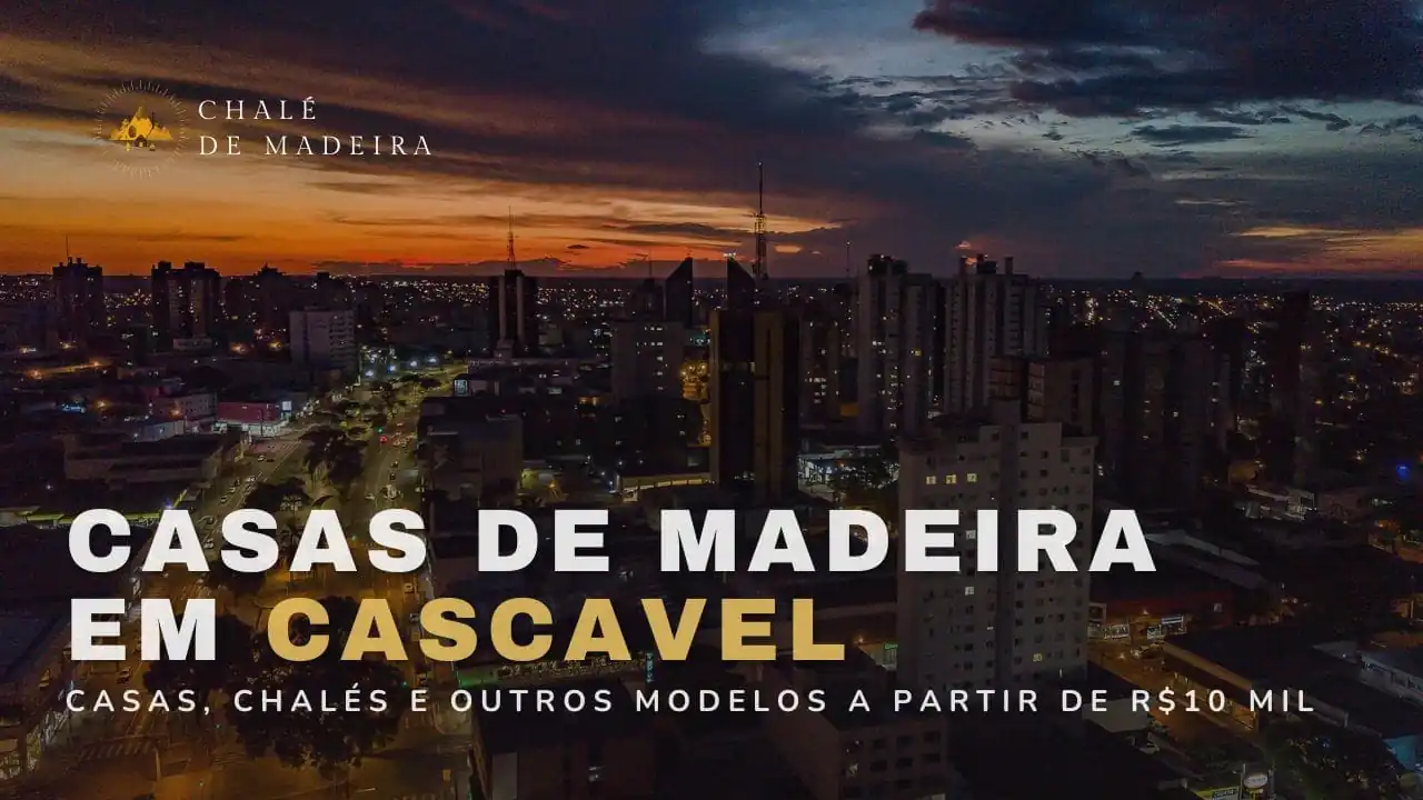 Casas de madeira em Cascavel (PR) a partir de R$10 mil