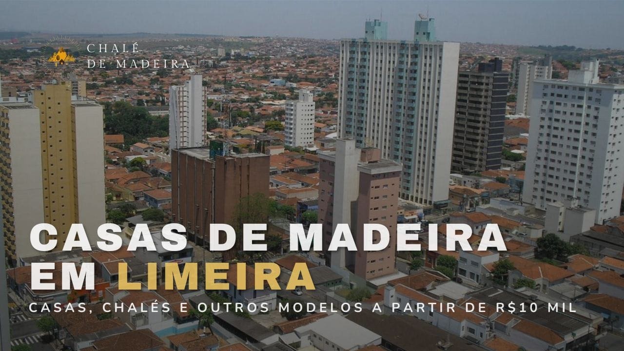 Casas de madeira em Limeira (SP) a partir de R$10 mil