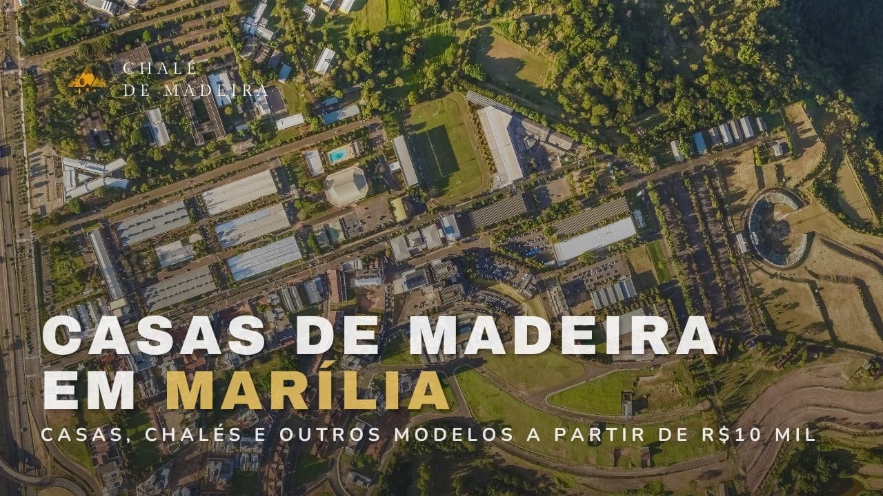 Casas de madeira em Marília (SP) a partir de R$10 mil