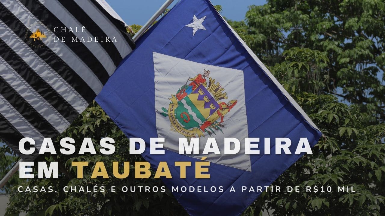 Casas de madeira em Taubaté (SP) por R$10 mil
