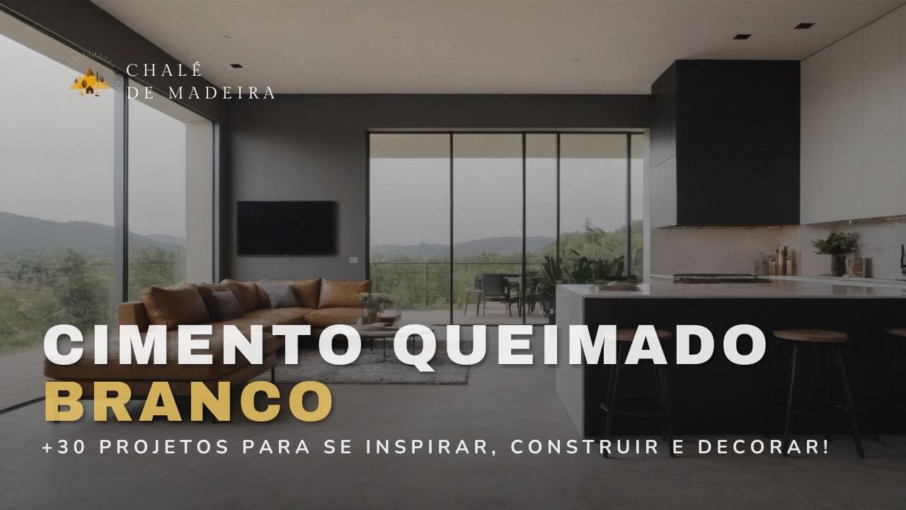 Cimento queimado branco: conheça +30 projetos incríveis