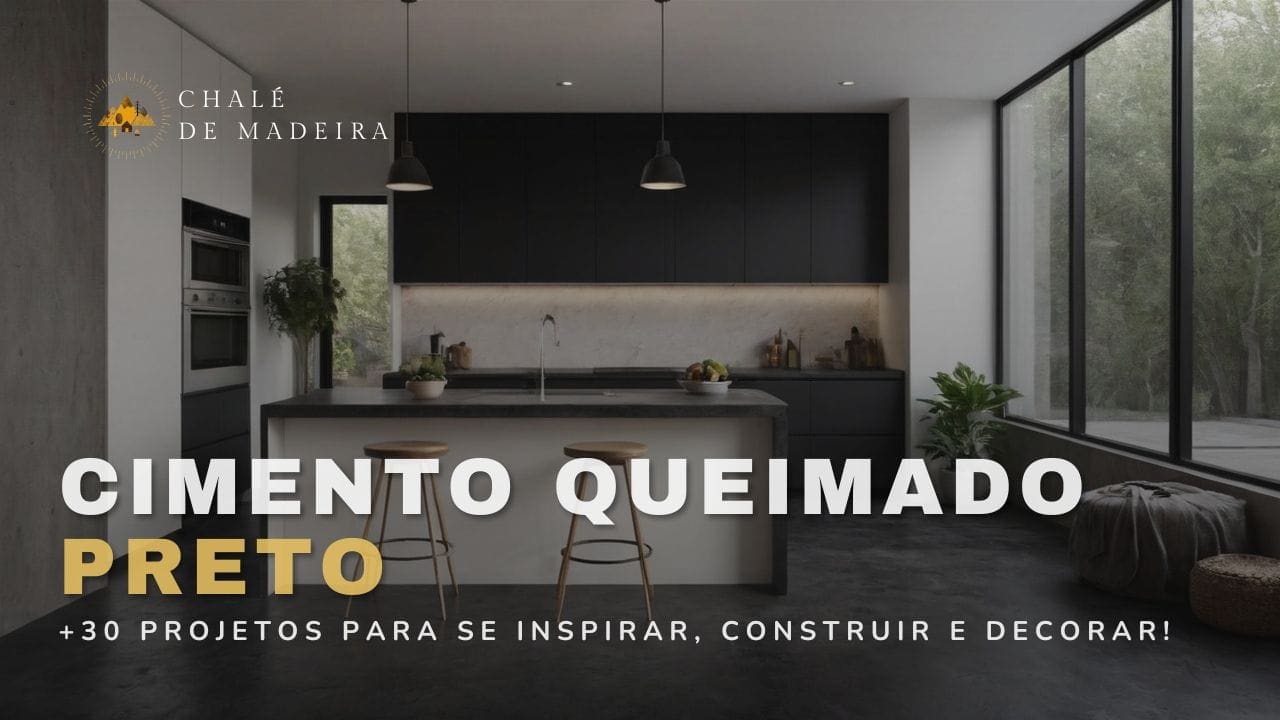 Cimento queimado preto: charme funcional em +30 projetos