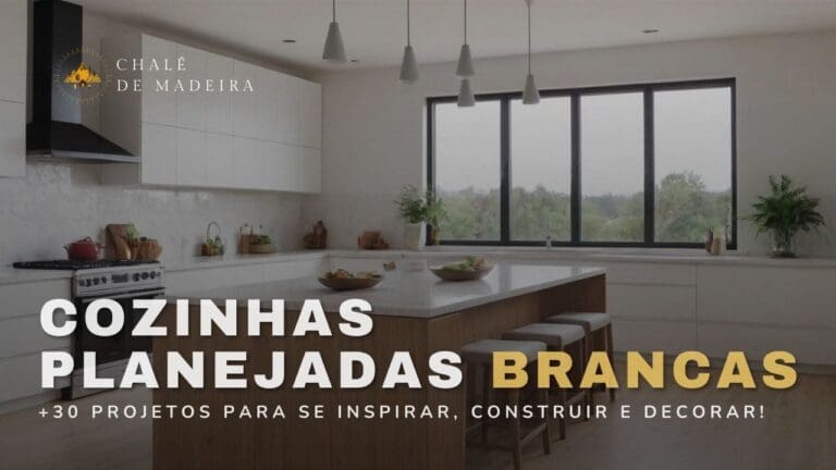 Cozinha planejada branca: 30 projetos para se inspirar!