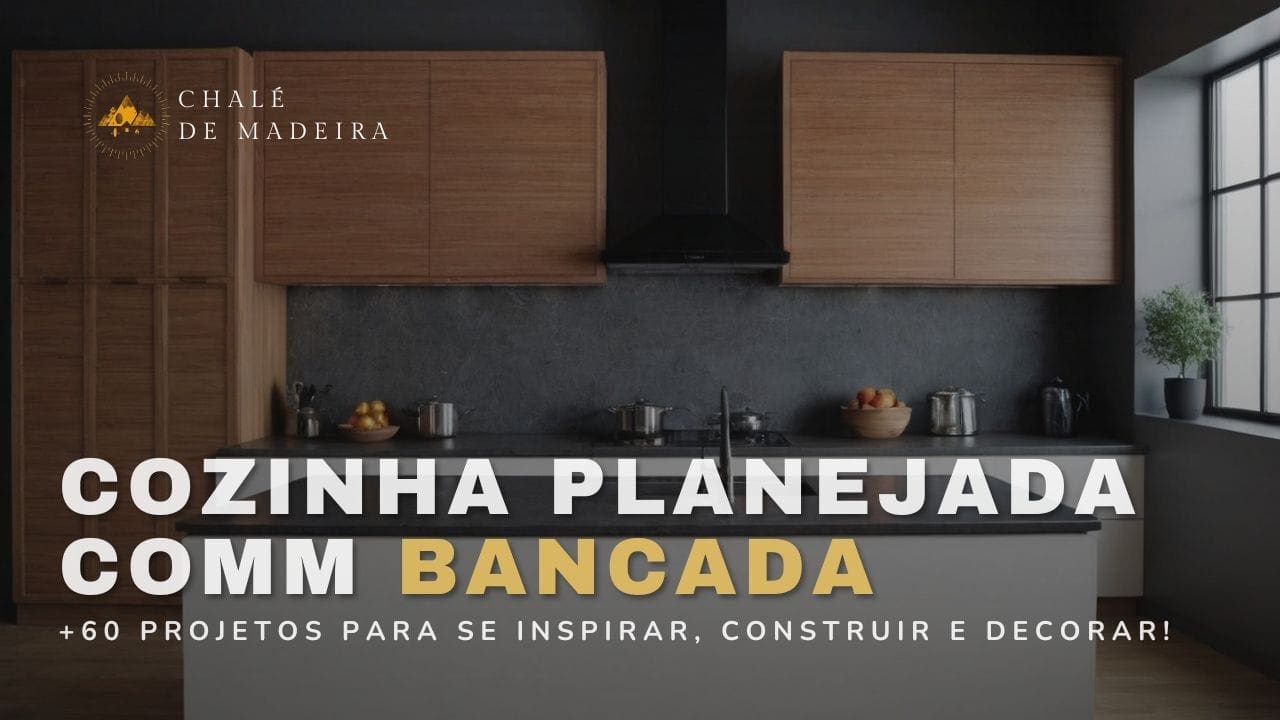 Cozinha planejada com bancada: +60 projetos inspiradores!