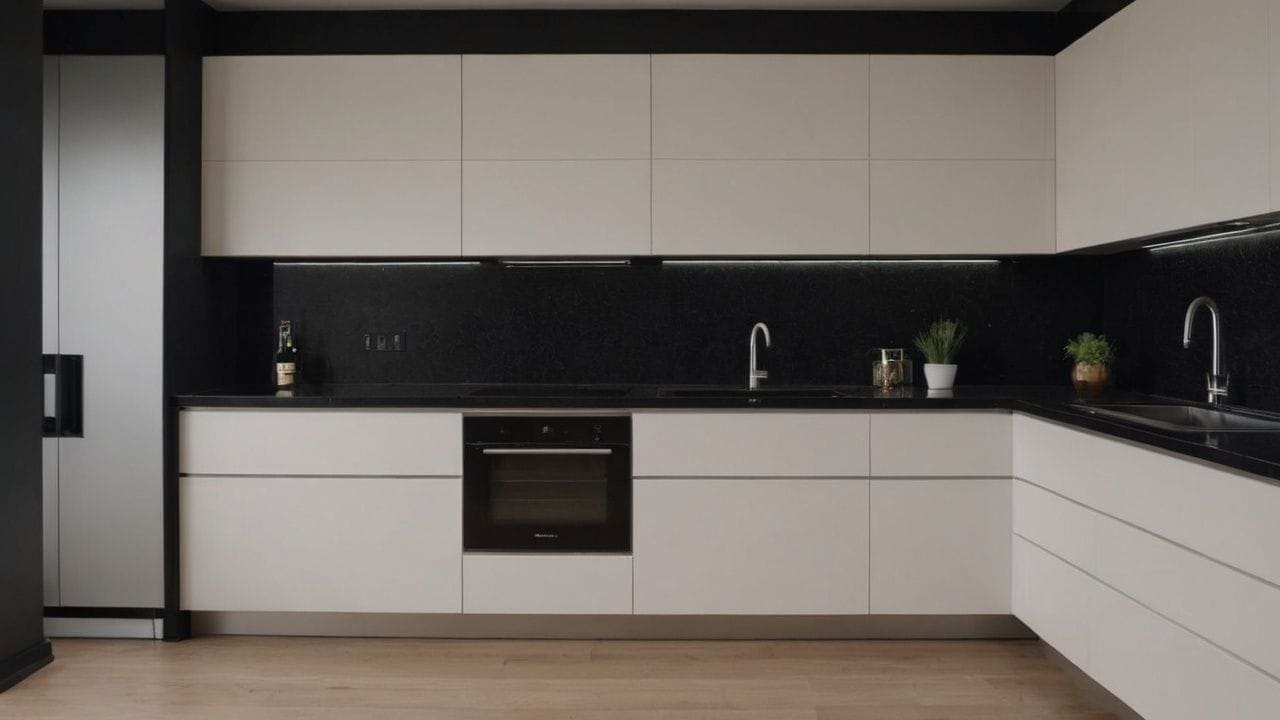 Cozinhas planejadas com bancada preta valem a pena