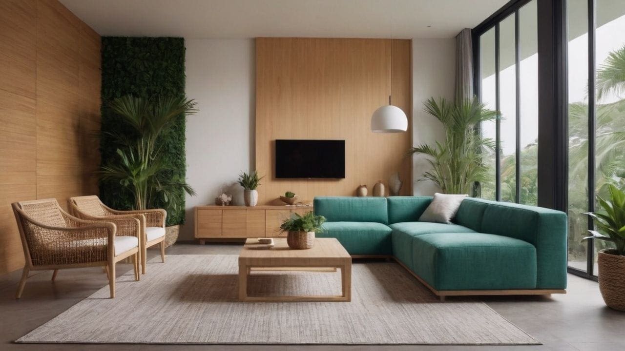 Plantas na decoração tropical