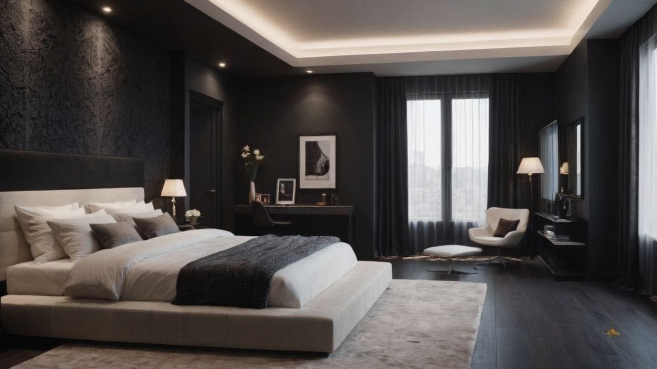 12. Quarto preto proporciona refúgio