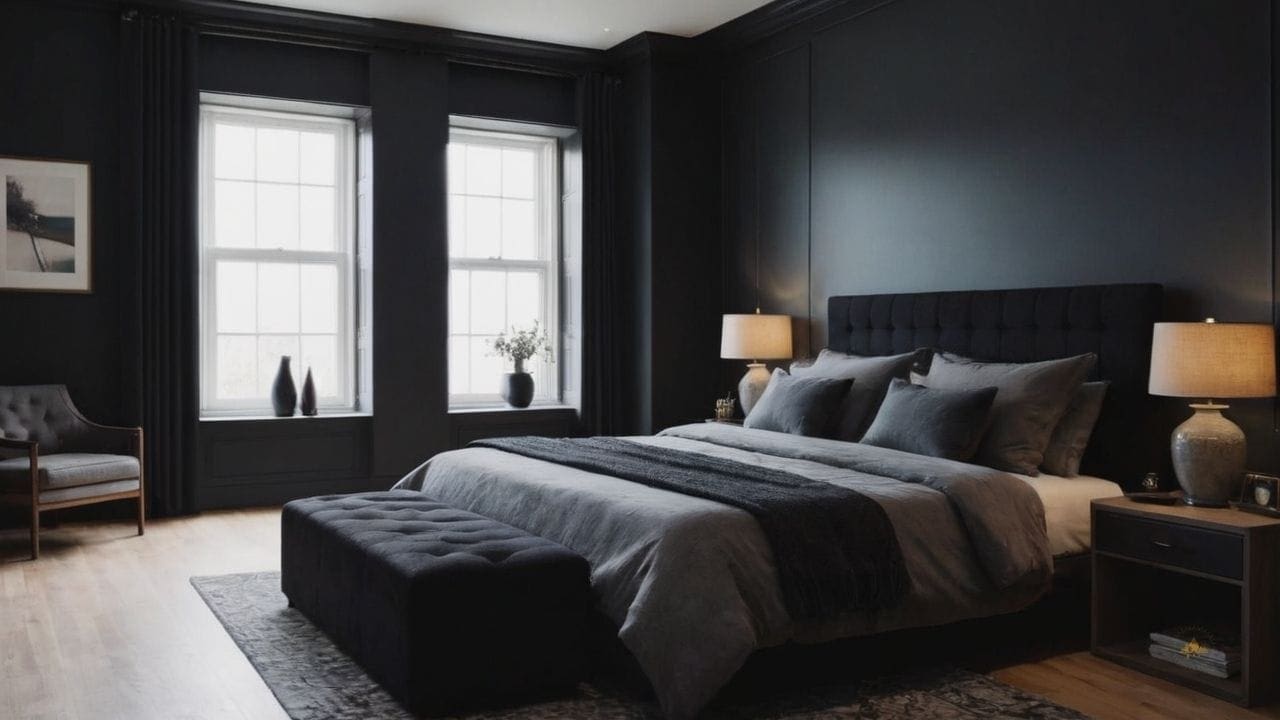 15. Quarto preto proporciona verde