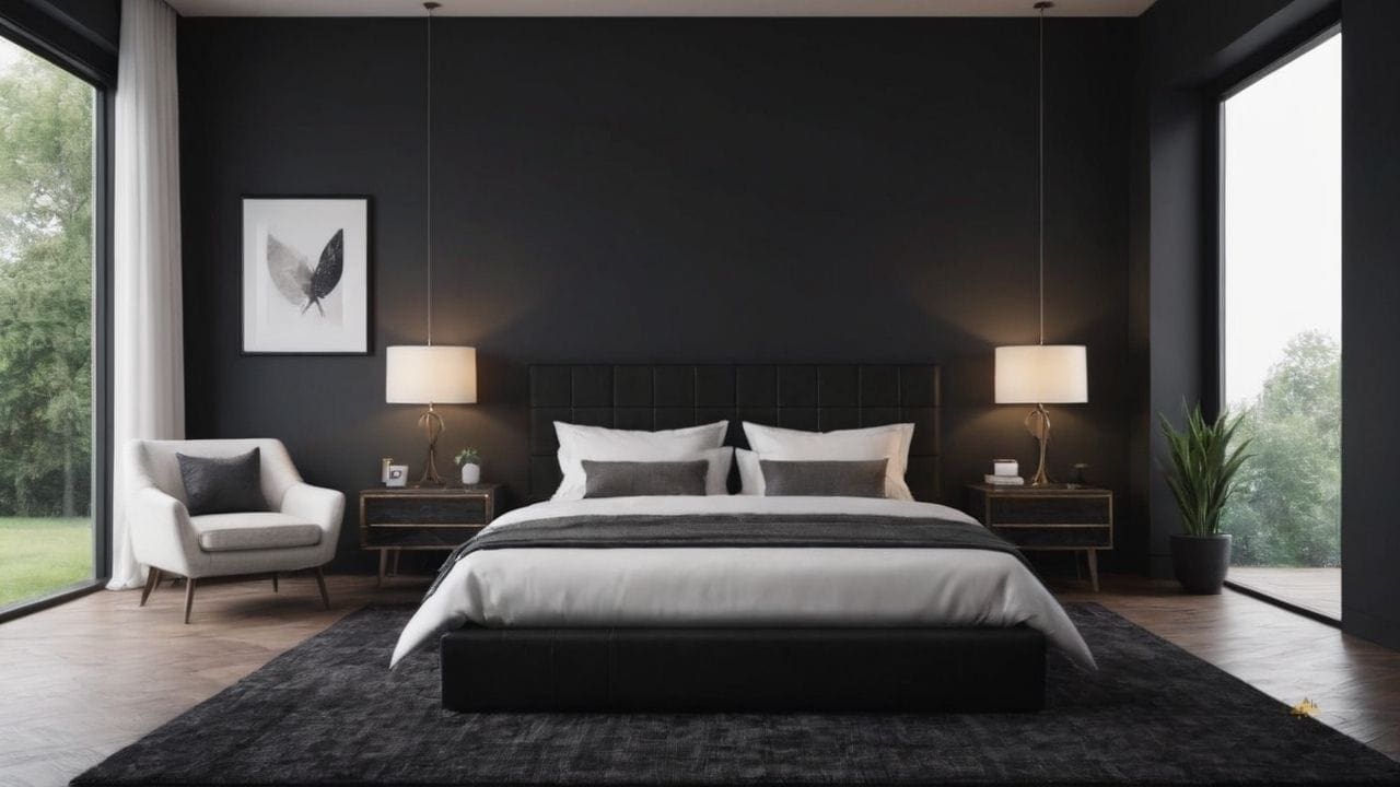 18. Quarto preto proporciona versatilidade