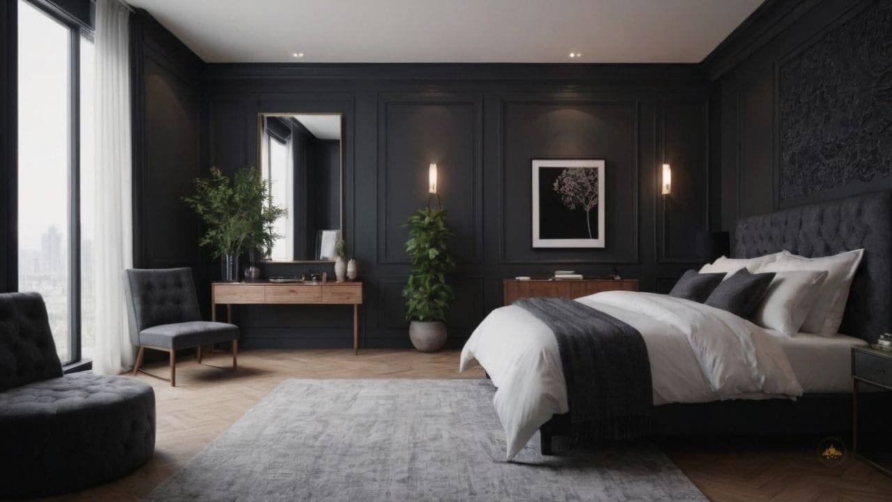 20. Quarto preto proporciona estilo