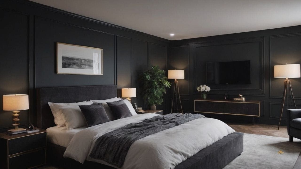 22. Quarto preto proporciona cinematográfico