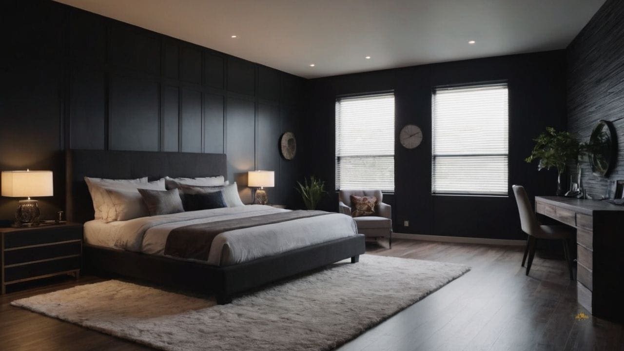 39. Quarto preto proporciona naturalidade