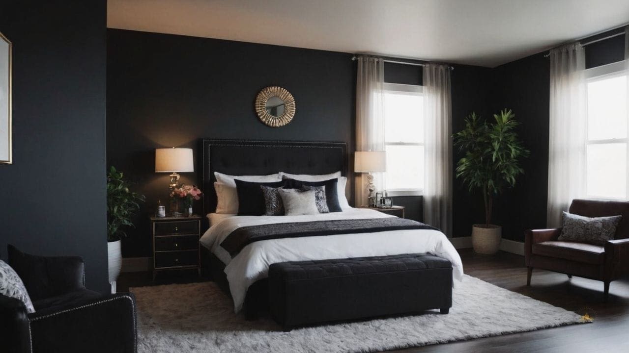 48. Quarto preto proporciona sofisticação