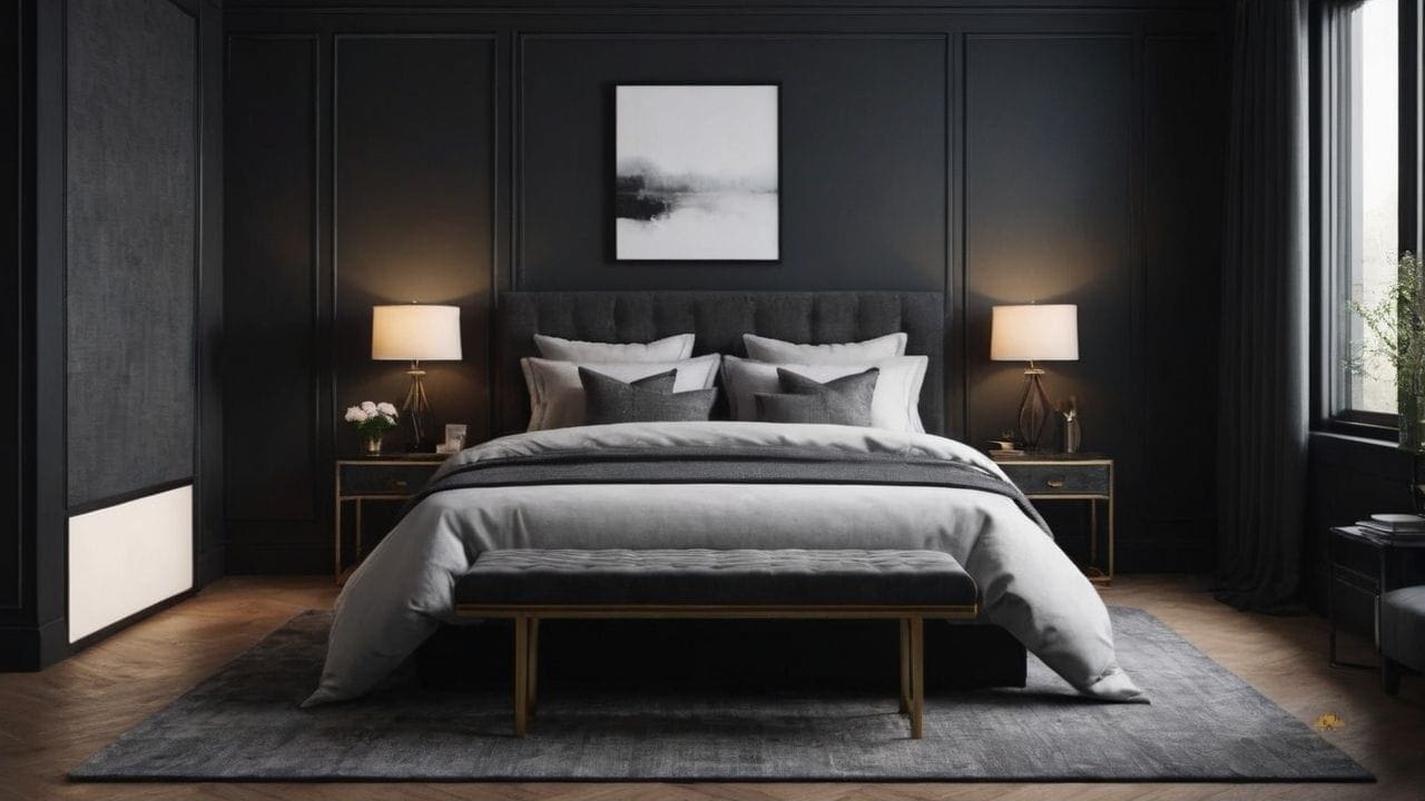 51. Quarto preto proporciona equilíbrio