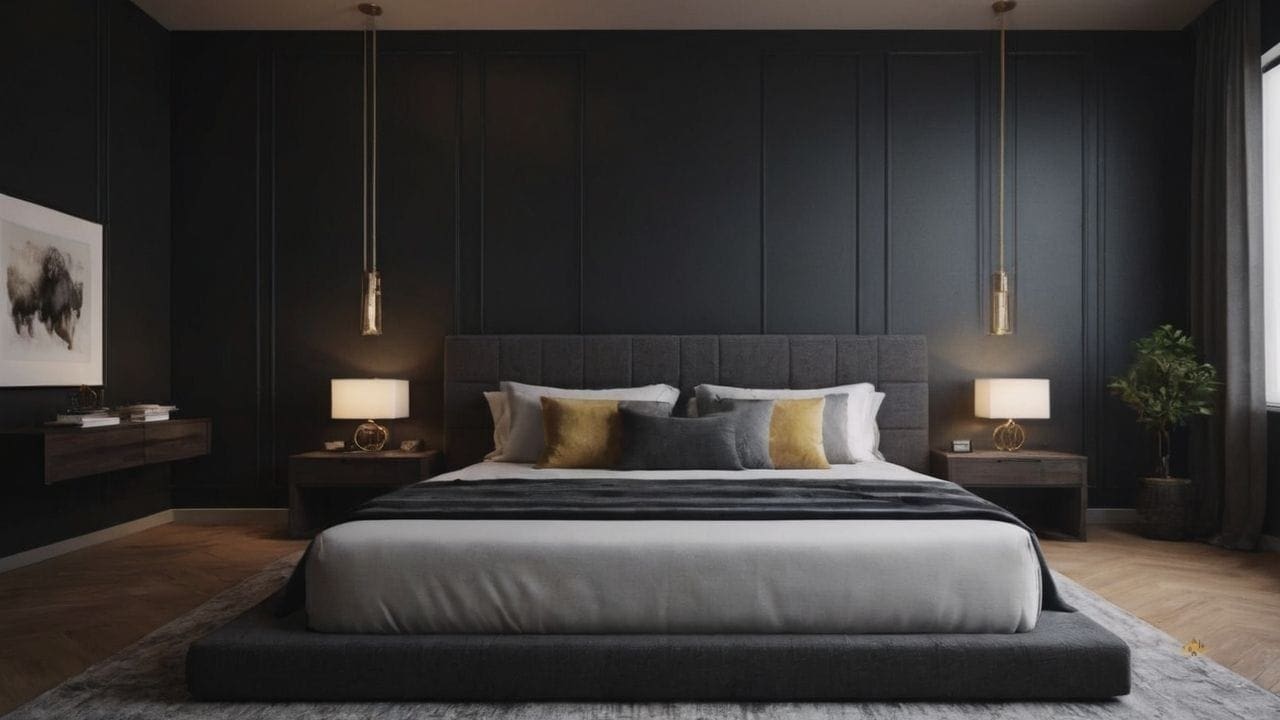 52. Quarto preto proporciona penumbra