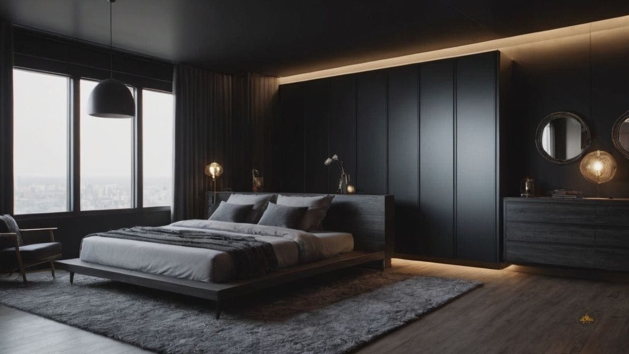 57. Quarto preto proporciona gótico