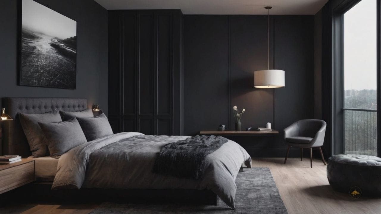 58. Quarto preto proporciona claridade