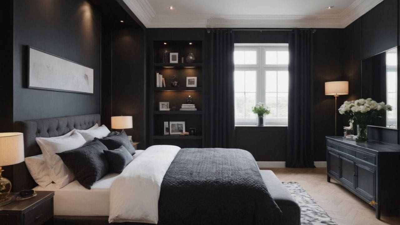 61. Quarto preto proporciona claridade