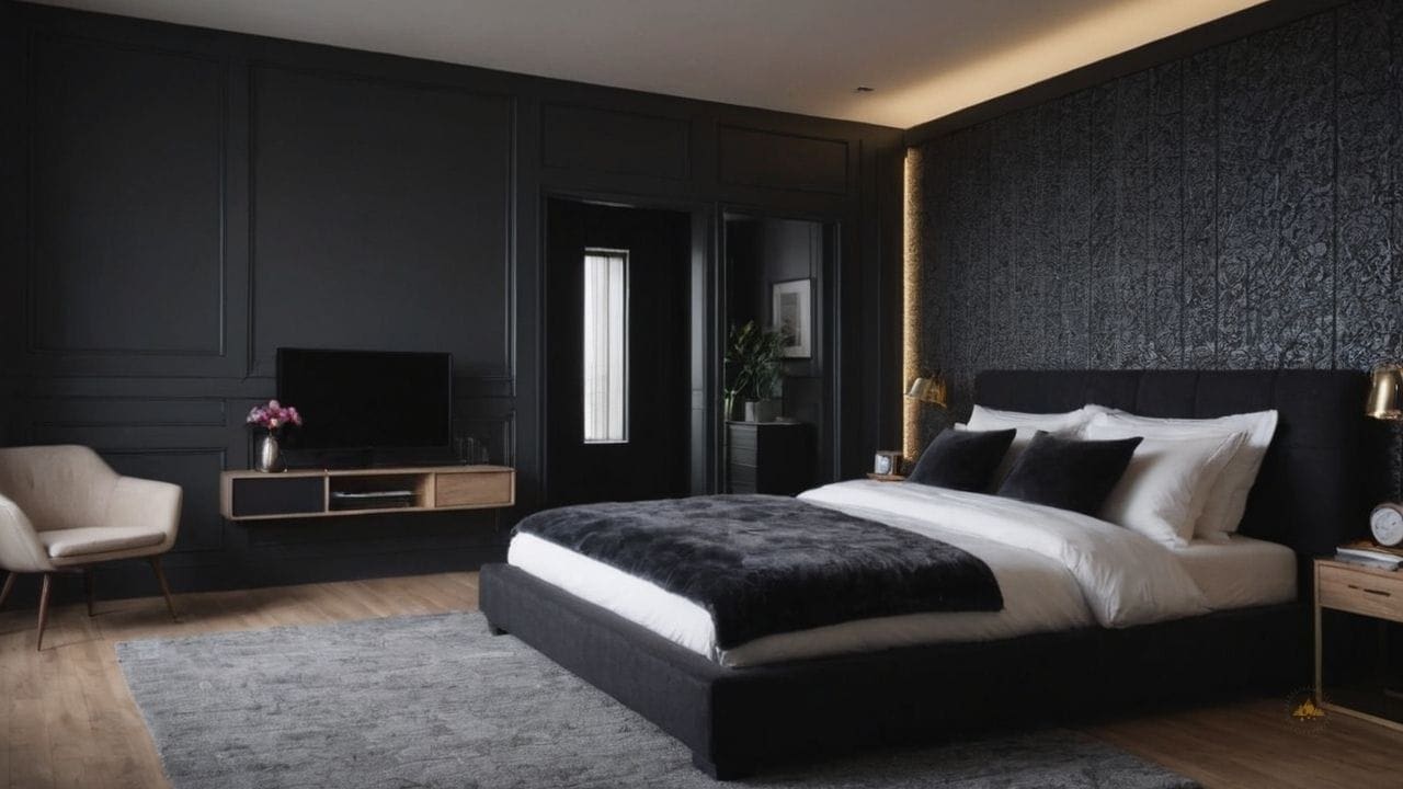 73. Quarto preto proporciona personalização