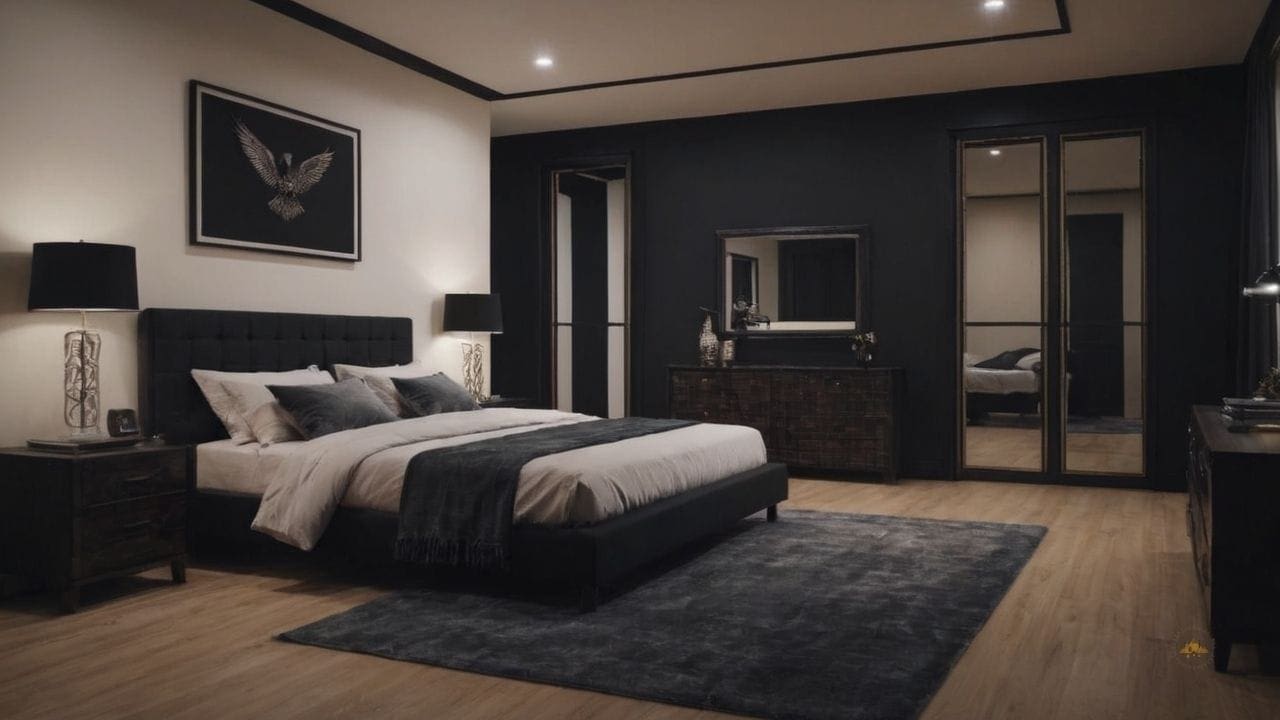 87. Quarto preto proporciona impacto