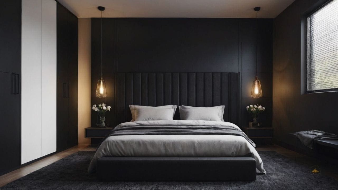 90. Quarto preto proporciona clássico