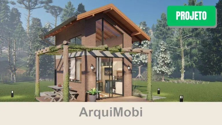 Projeto Chalé Cedro – Planta Pronta | 24 m²