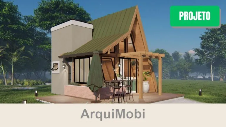 Projeto Chalé Europa – Planta Pronta | 27 m²