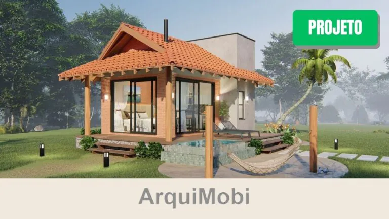 Projeto Chalé Oasis – Planta Pronta | 28 m²