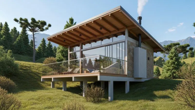 Projeto Chalé Álamo - Planta Pronta 37 m²