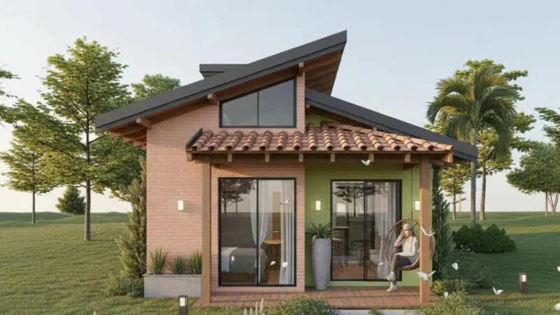 Projeto Chalé Azaléia - Planta Pronta _ 28 m²