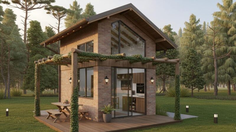 Projeto Chalé Cedro - Planta Pronta | 24 m²