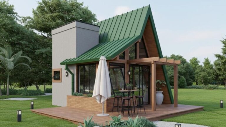 Projeto Chalé Europa - Planta Pronta 27 m²