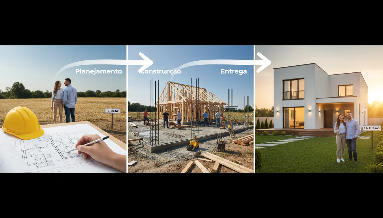 Construção de Casa: Guia Completo do Planejamento à Entrega Construção de Casa: Guia Completo do Planejamento à Entrega