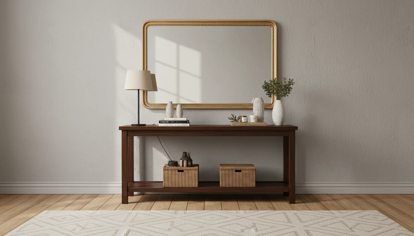 Aparador com espelho: funcionalidade e estilo unidos Aparador com espelho: funcionalidade e estilo unidos