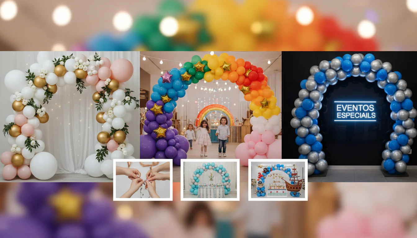Arco de balões: ideias e tutoriais para eventos