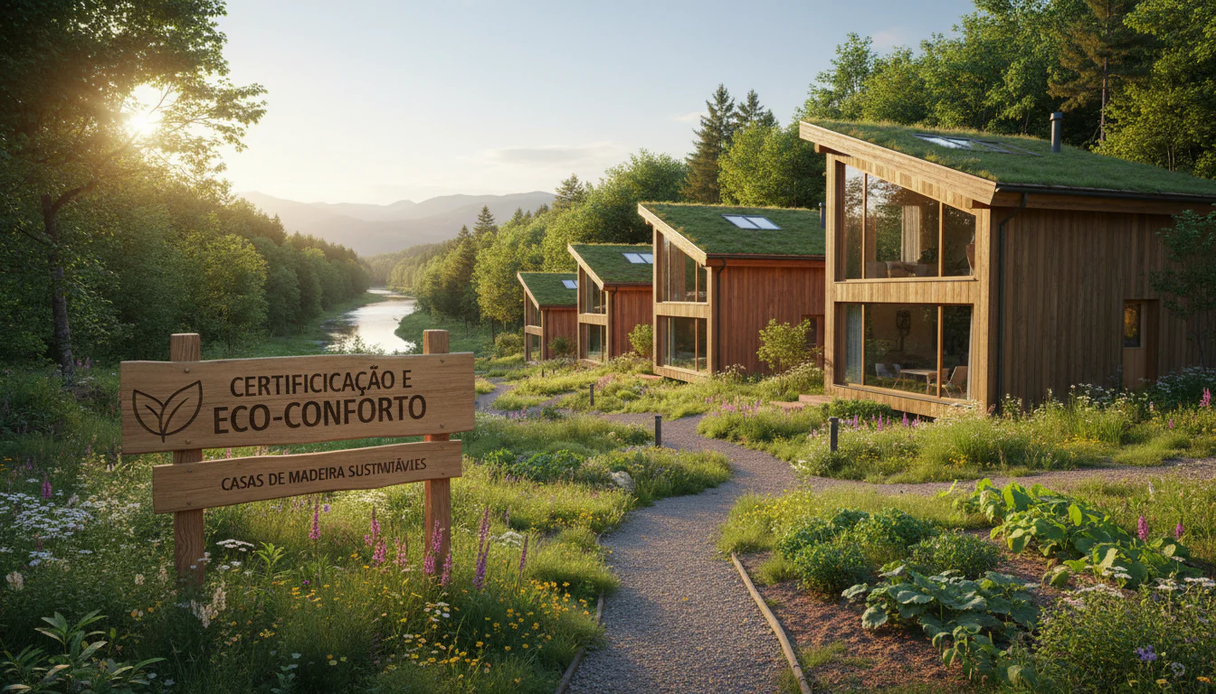 Casas de Madeira Sustentáveis: Certificação e Eco-Conforto