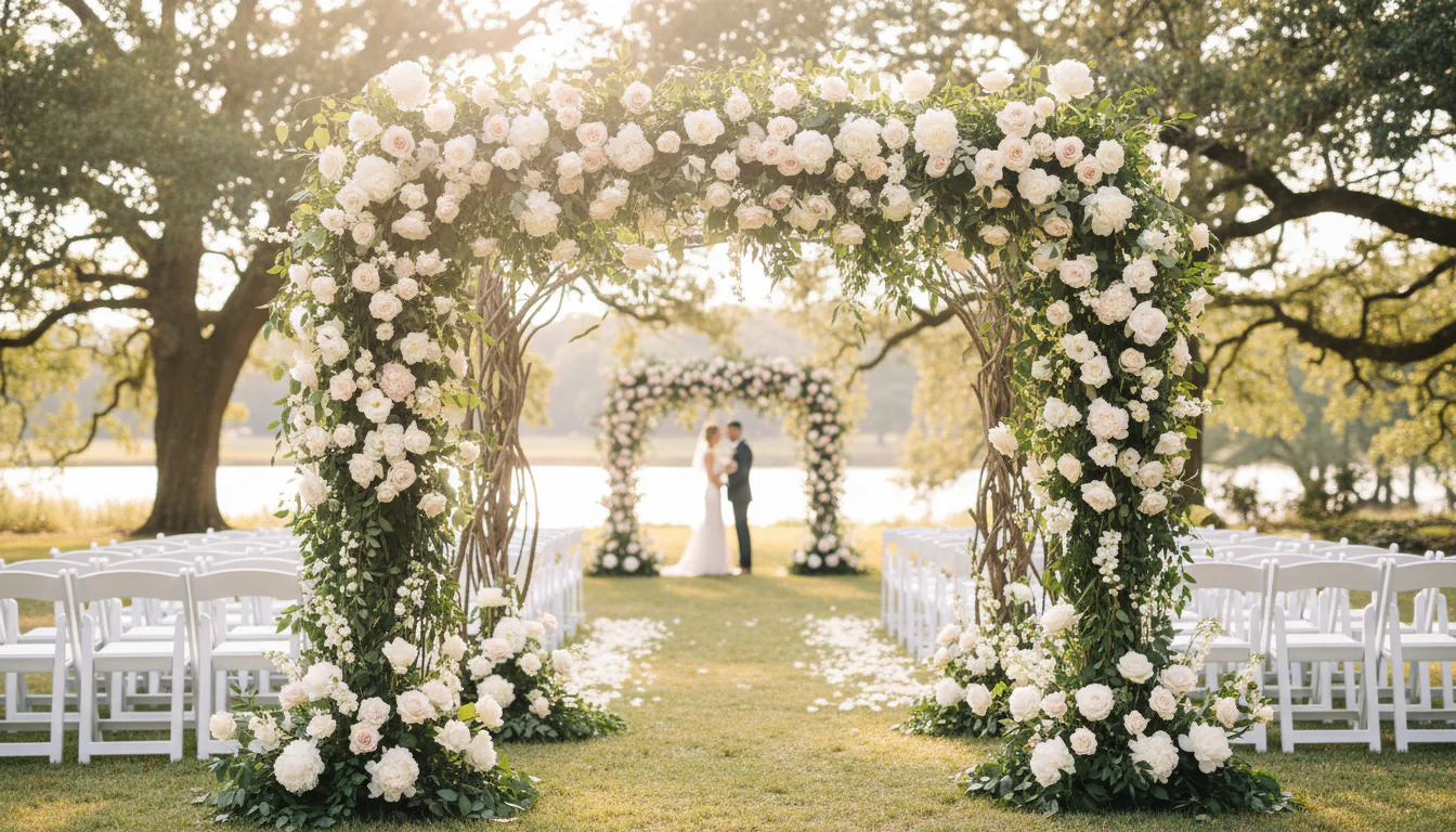 Arco de flores: inspirações perfeitas para casamentos