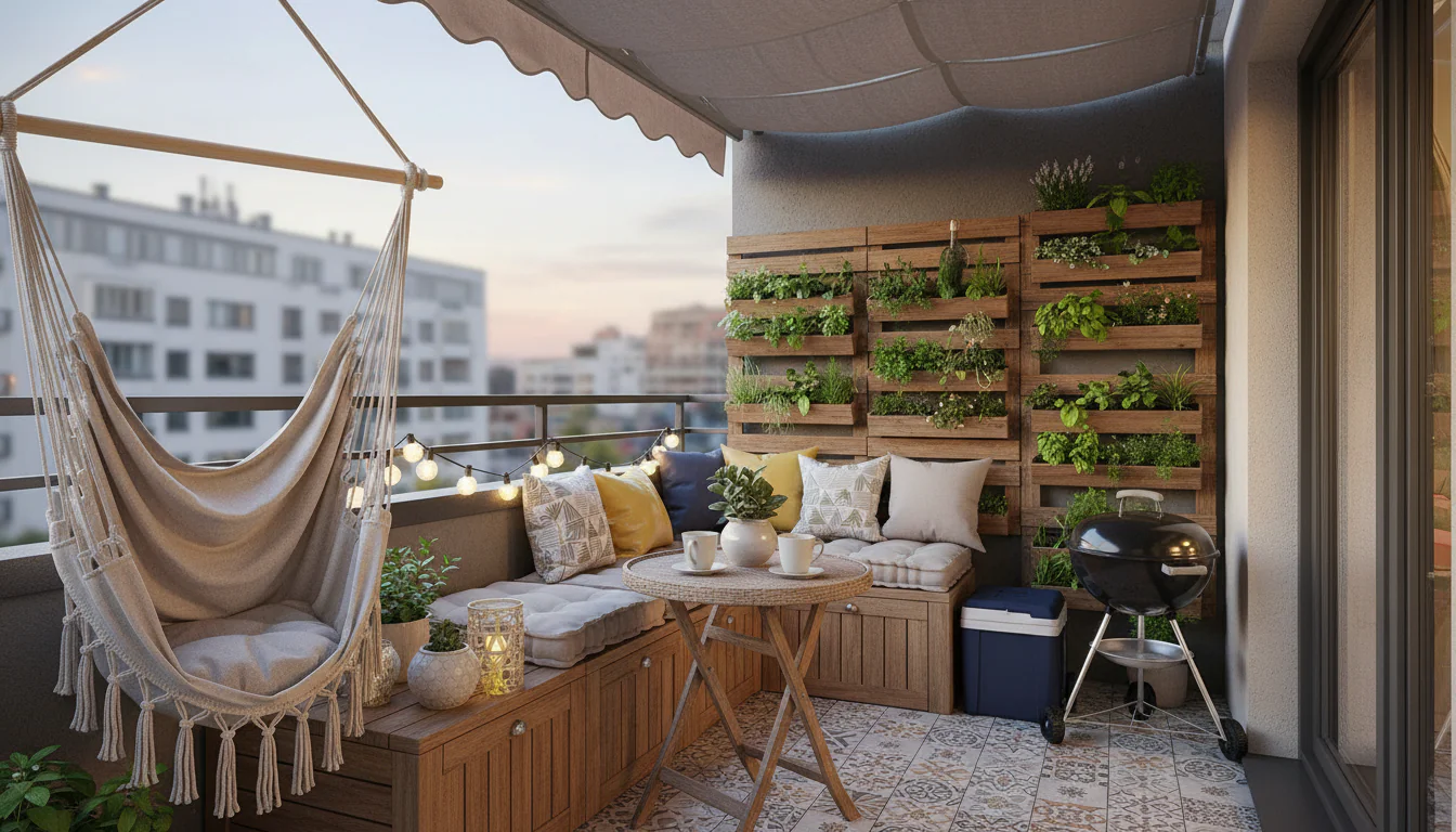 Área de lazer compacta: aproveitando espaços pequenos