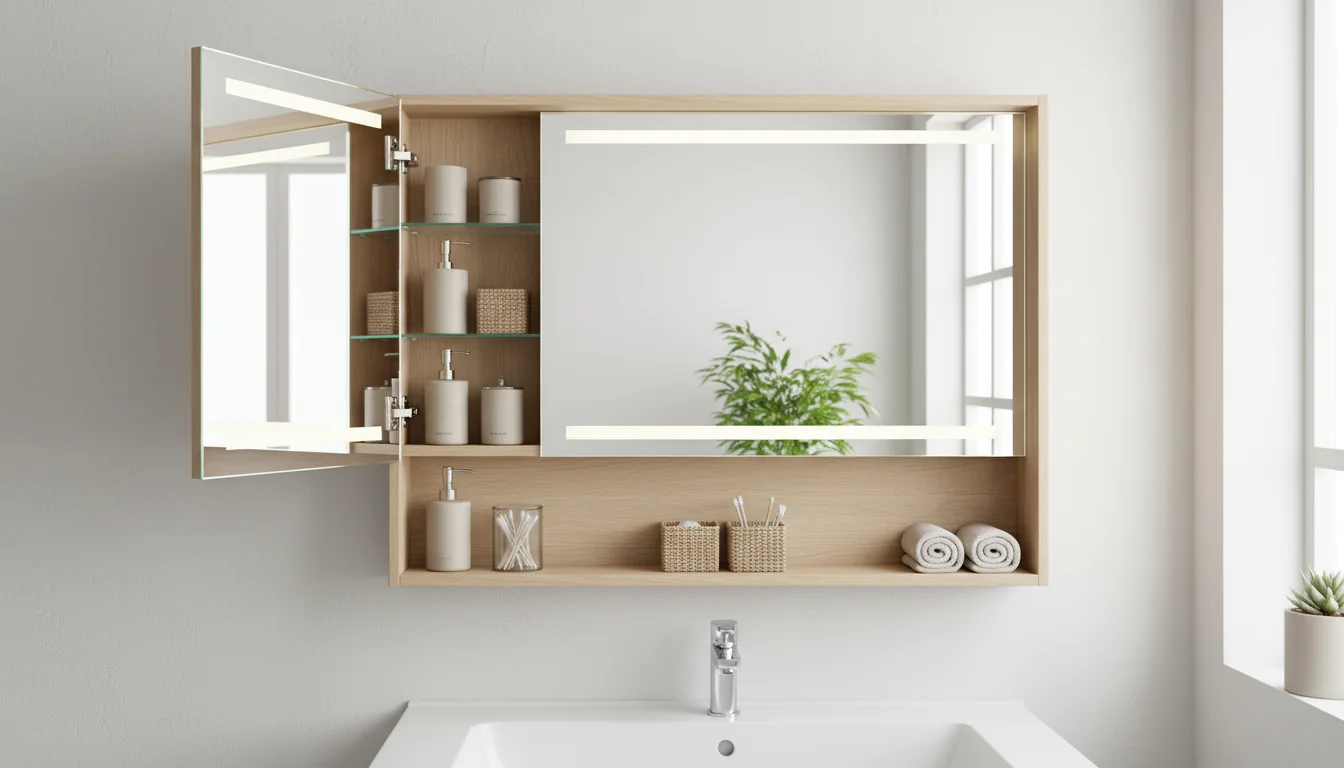 Armário de banheiro com espelho: modelos práticos