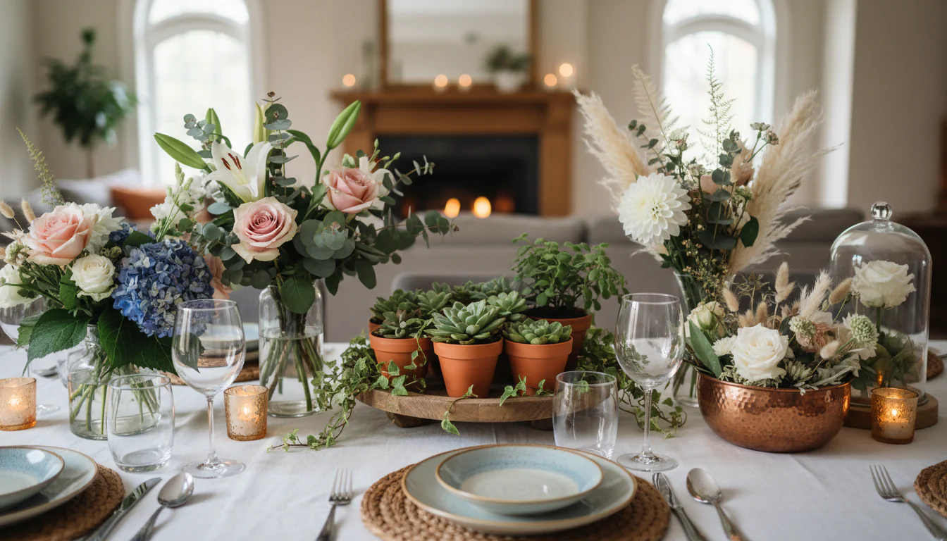 Arranjos de mesa: toque especial na decoração Arranjos de mesa: toque especial na decoração