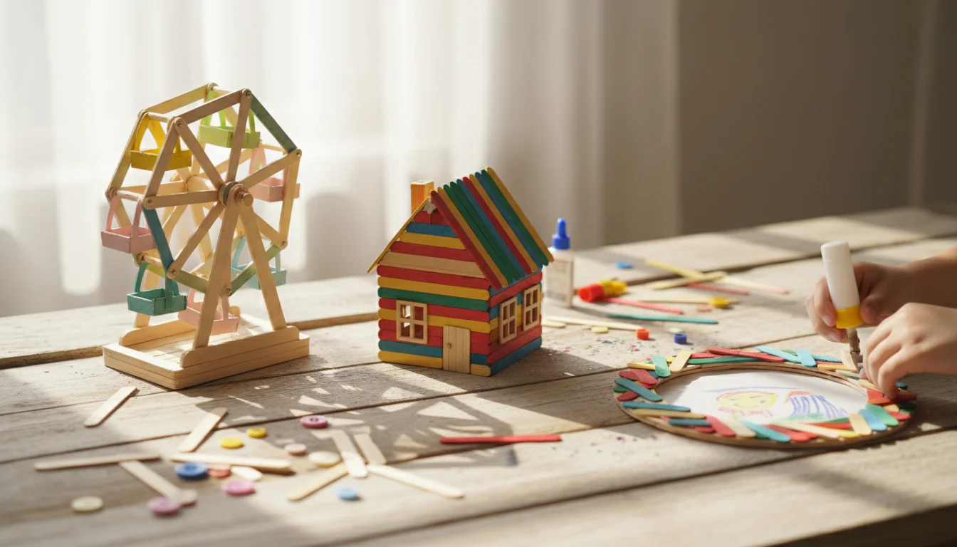 Artesanato com palito de picolé: ideias e tutoriais Artesanato com palito de picolé: ideias e tutoriais