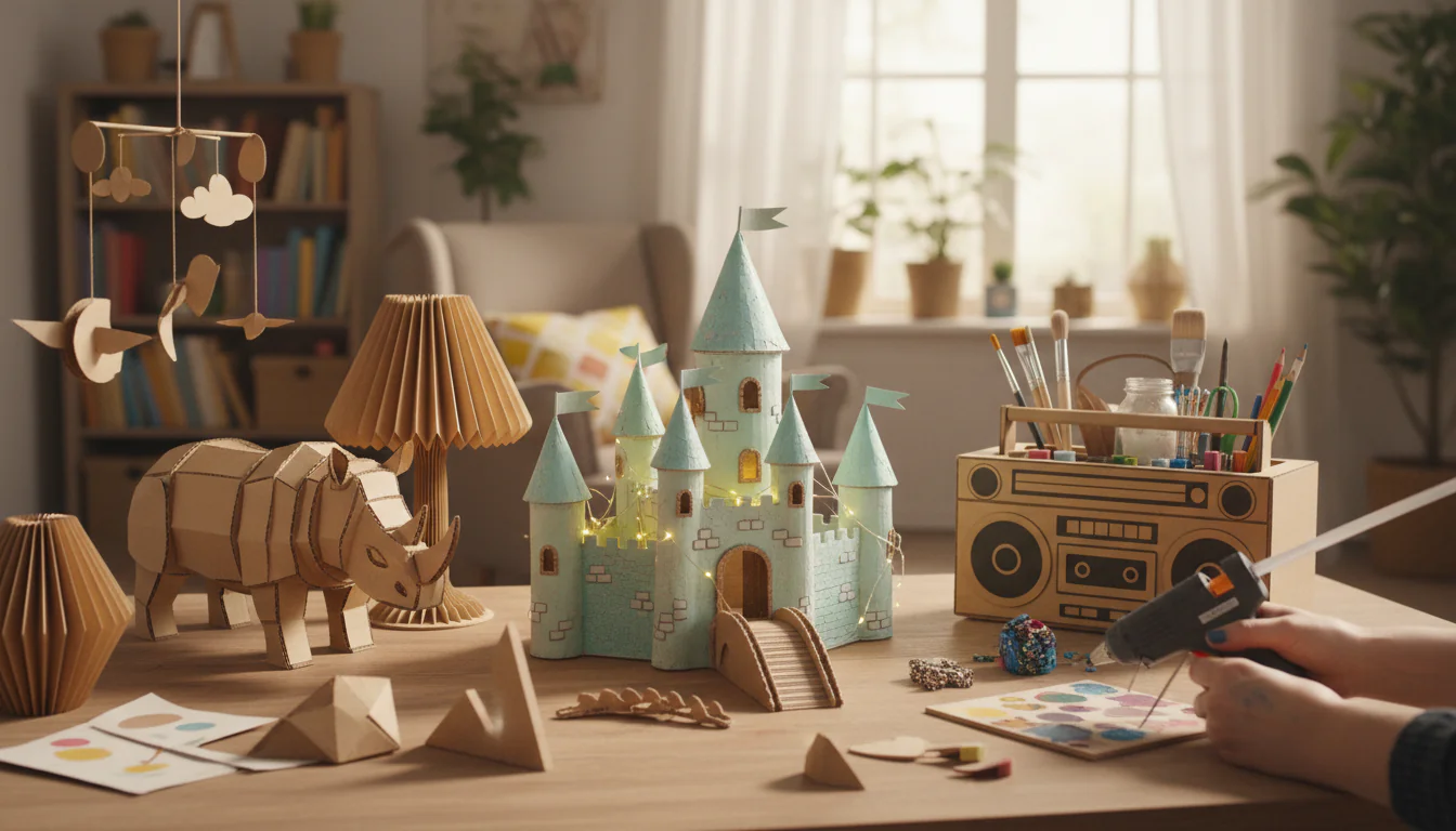 Artesanato com papelão: criatividade em casa