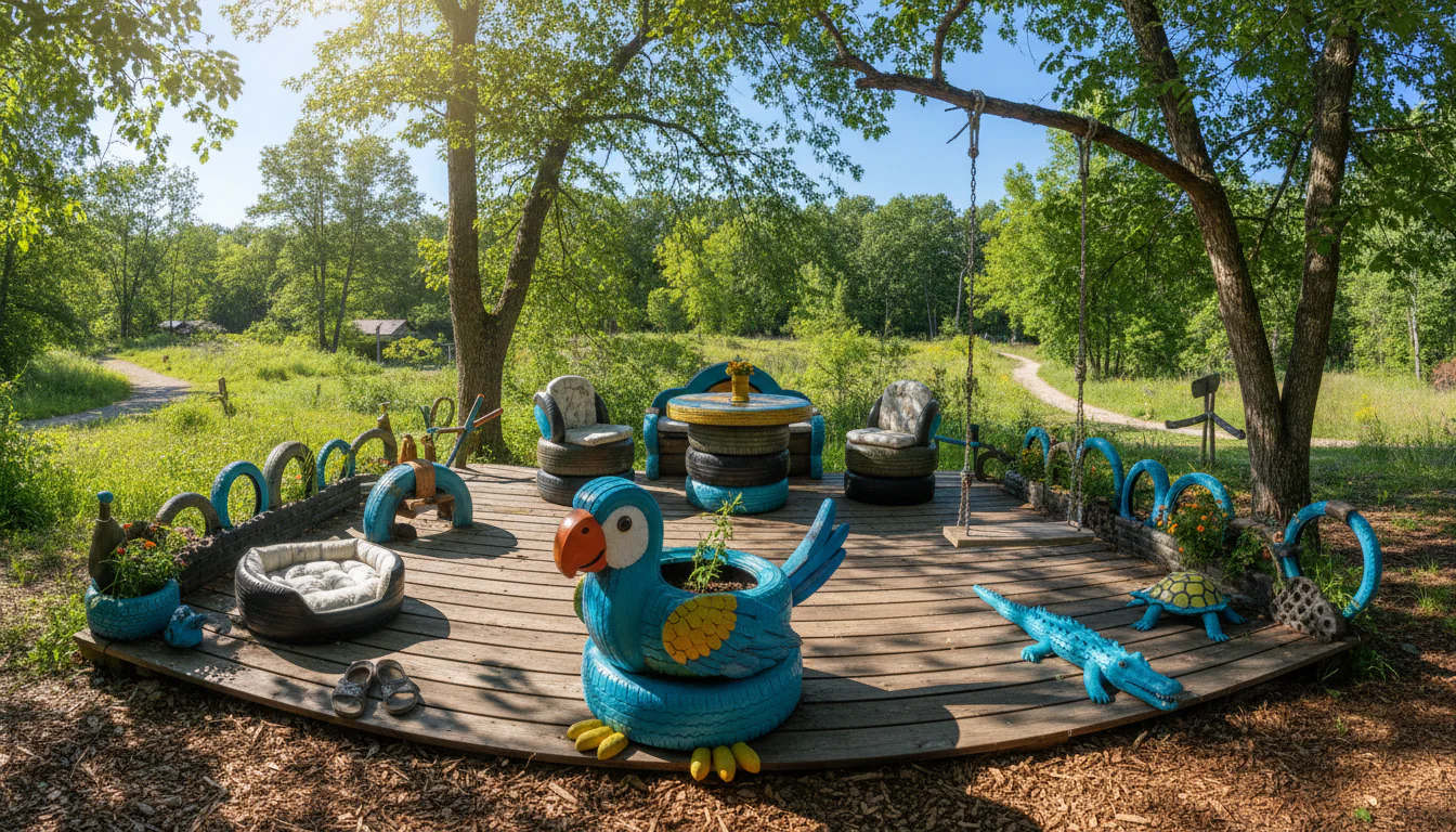 Artesanato com pneu: reutilização incrível do material