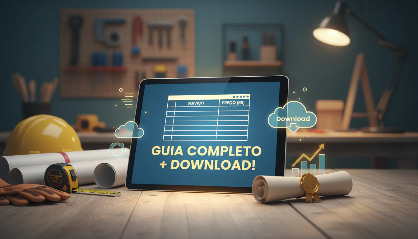 Tabela de Preços de Mão de Obra: Guia Completo + Download!