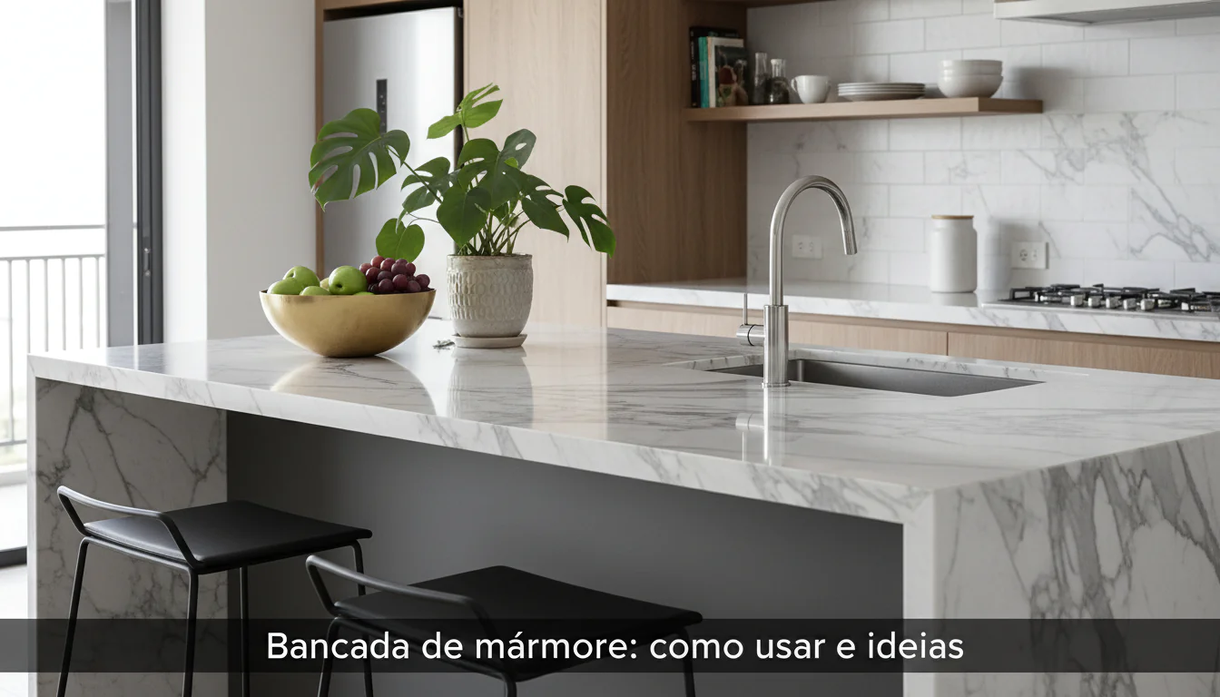 Bancada de mármore: como usar e ideias Bancada de mármore: como usar e ideias